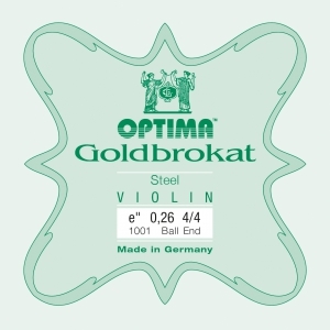 Goldbrokat E for 4/4 størrelse fiolin