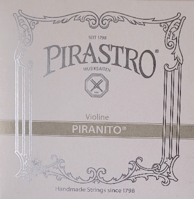 Pirastro Piranito sett for 3/4 og 1/2 fiolin, medium tykkelse.