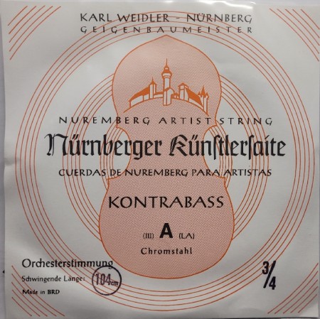 Nürnberger Künstler 3/4 enkeltstrenger kontrabass, 50% rabatt